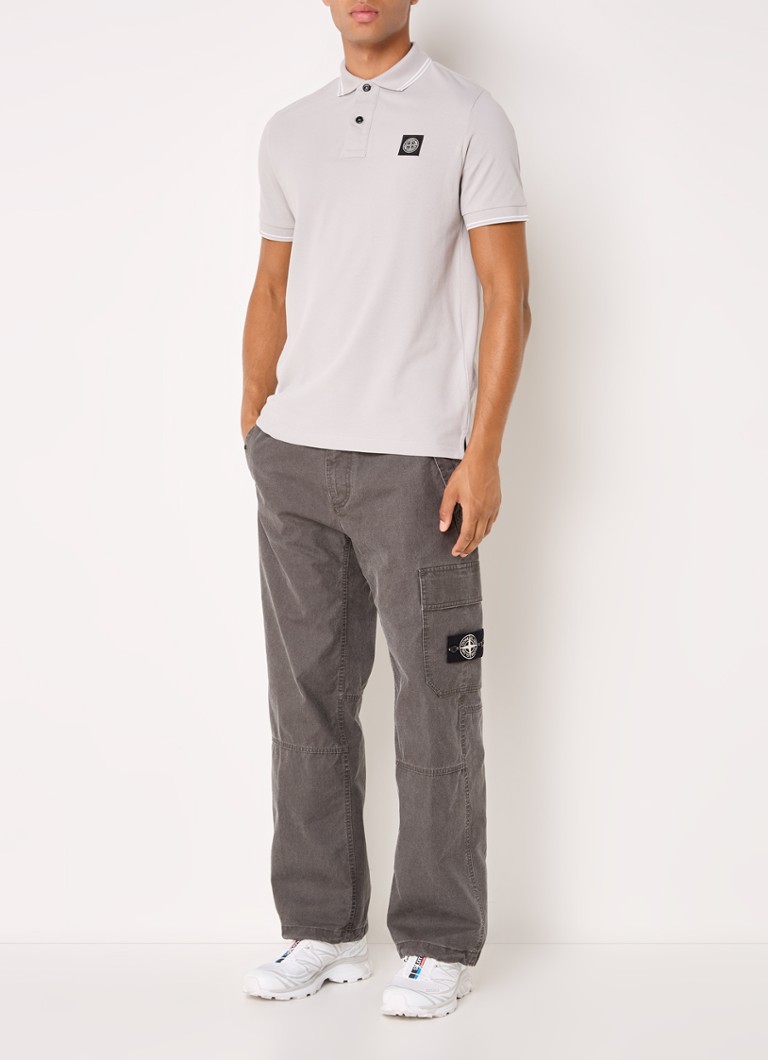 Πόλο μπλουζάκι Stone Island 2SC18 από βαμβακερό πικέ κανονικής εφαρμογής με επένδυση στα μανίκια