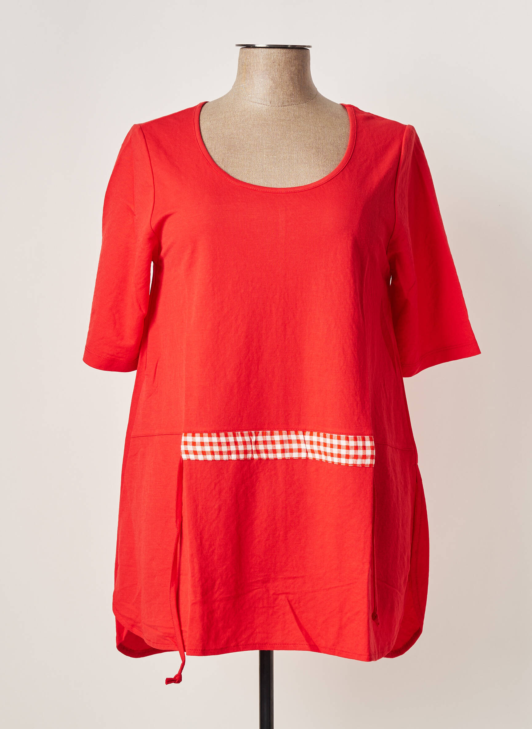 G Oze Tuniquemanchecourte Femme couleur rouge