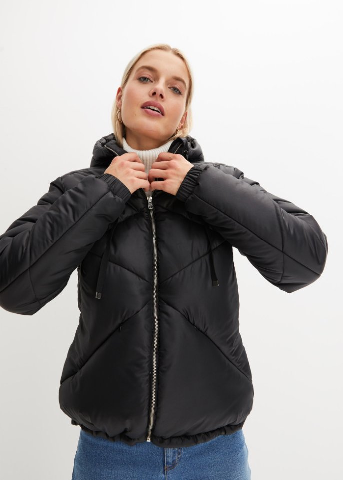 Steppjacke mit Kapuze