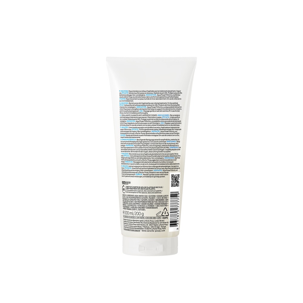 La Roche-Posay Effaclar H Crème lavante hydratante apaisante anti-imperfections visage