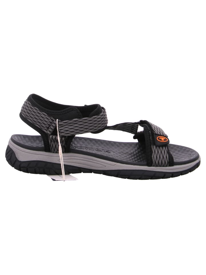 Tom Tailor Sandale  in Schwarz günstig kaufen