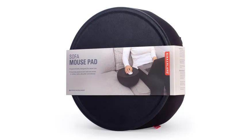 Kikkerland Mauspad fürs Sofa Schwarz