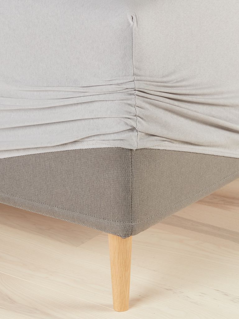 JENNY plus Prześcieradło Jersey JENNY 90x200x35cm szare