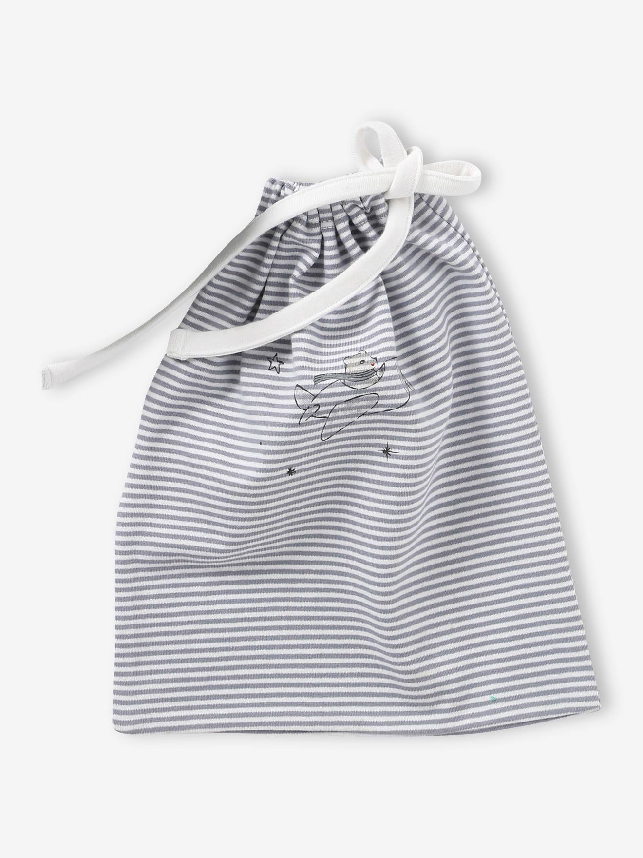 Vertbaudet Baby-Set: Mütze, Fäustlinge & Schühchen Oeko-Tex - graublau