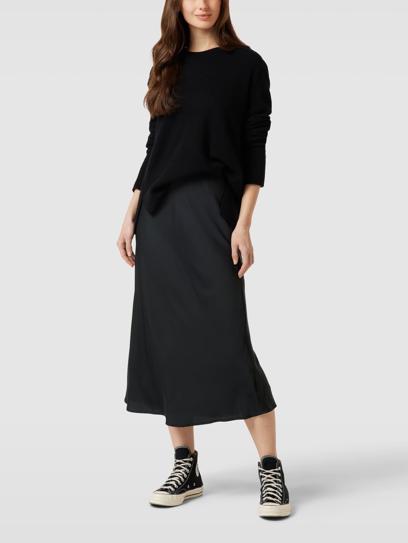 Maxirock mit Logo-Print in schwarz
