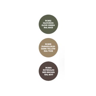 AK Real Colors Paintset - German Army AFV Colors 1943-1945 (3x 17ml)
