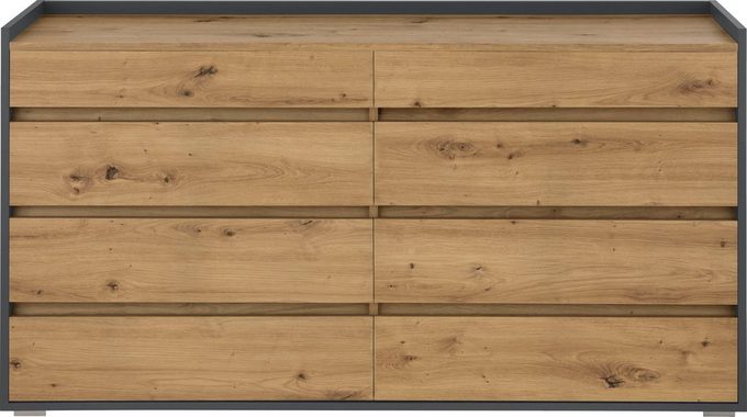 INOSIGN Kommode Kosmo, Breite 142 cm, 8 Schubkästen