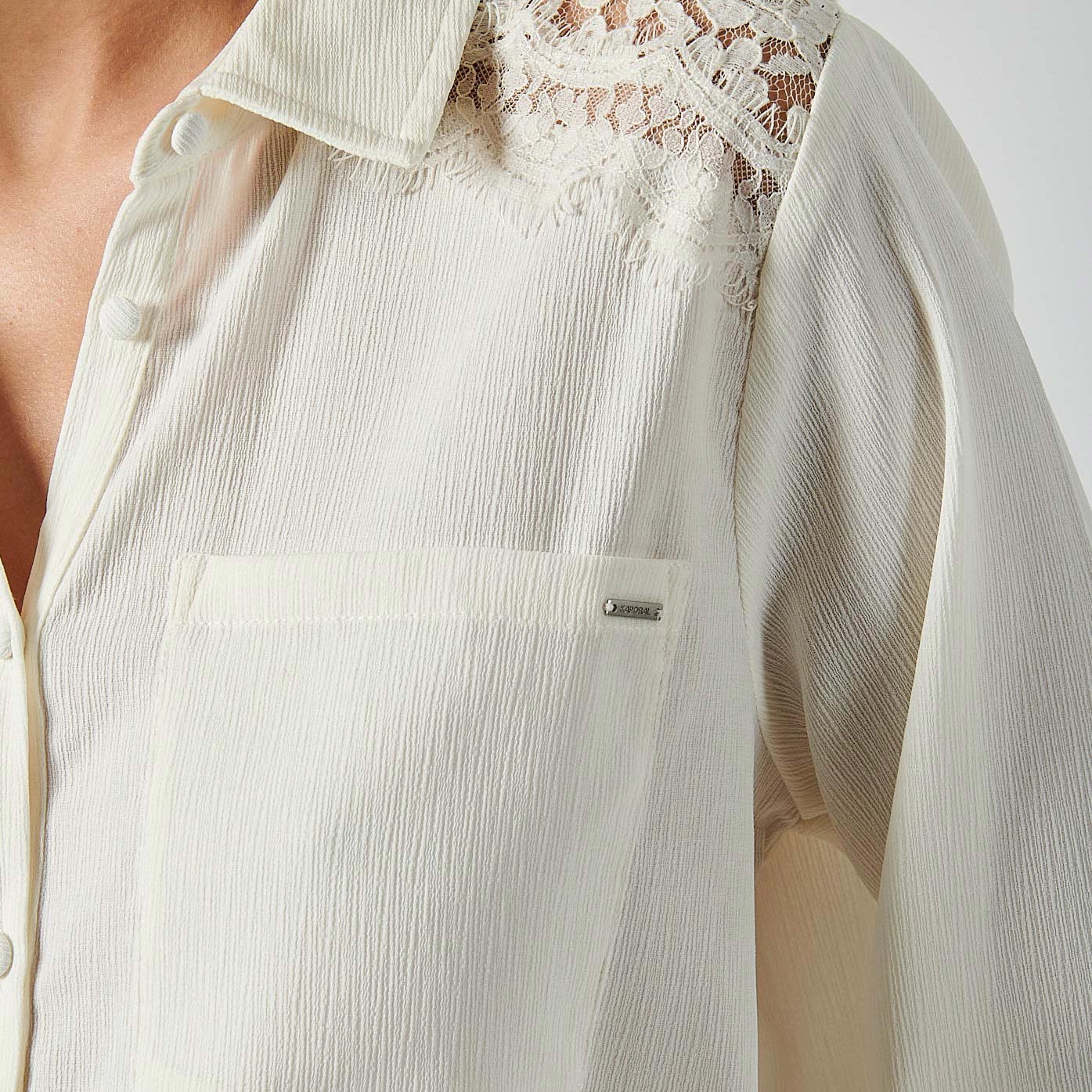 CHERI  Chemise écrue femme