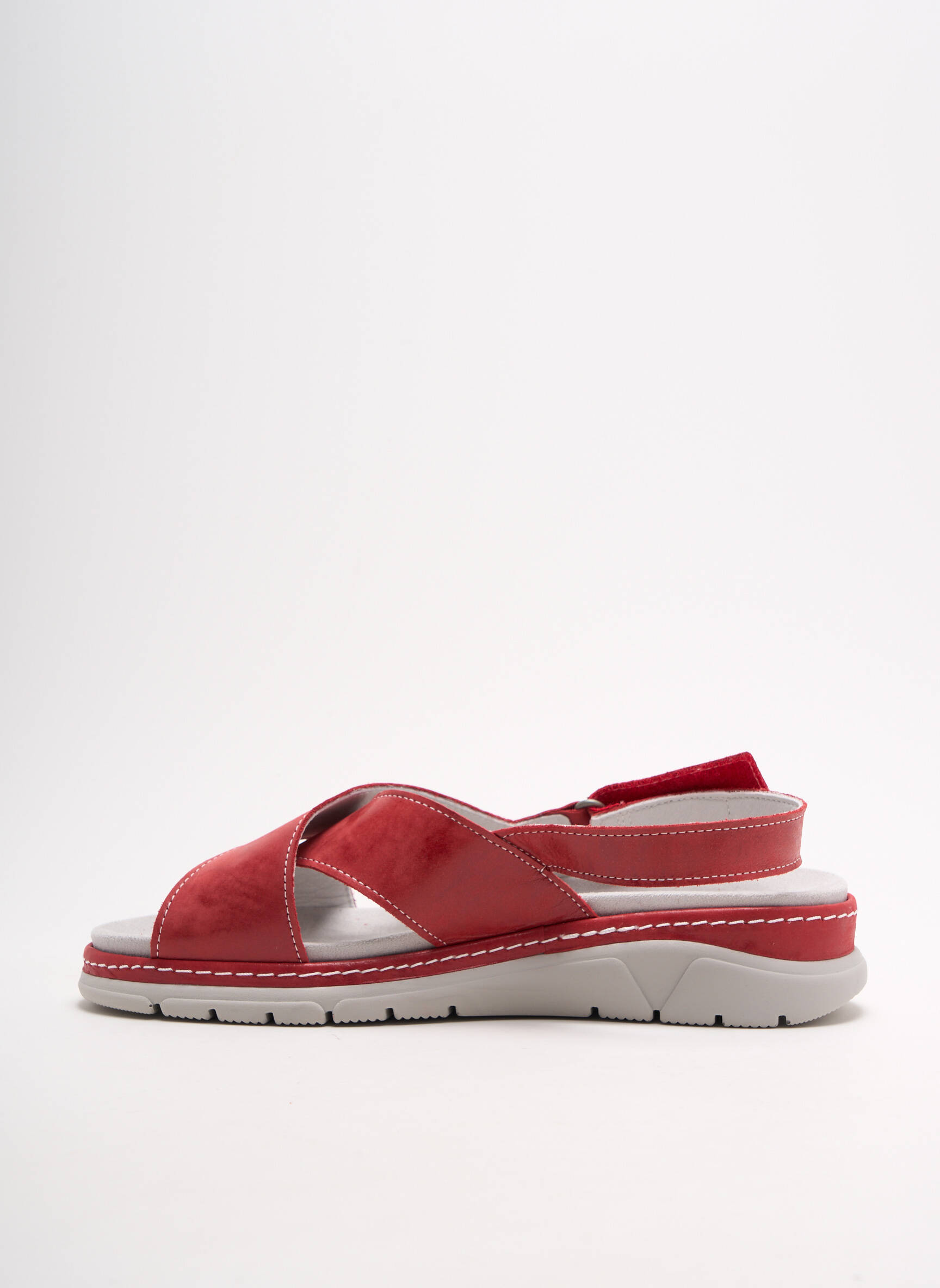 Suave Sandales Nu Pieds Femme couleur rouge