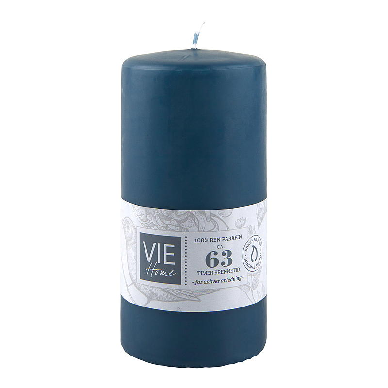 Vie Home Kubbelys 63 timer 6,8x14 cm bluestone parafin
