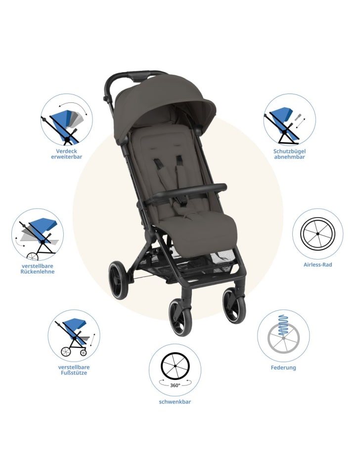 ABC-Design Buggy & Sportwagen Ping Two Trekking mit in grau günstig kaufen onesize