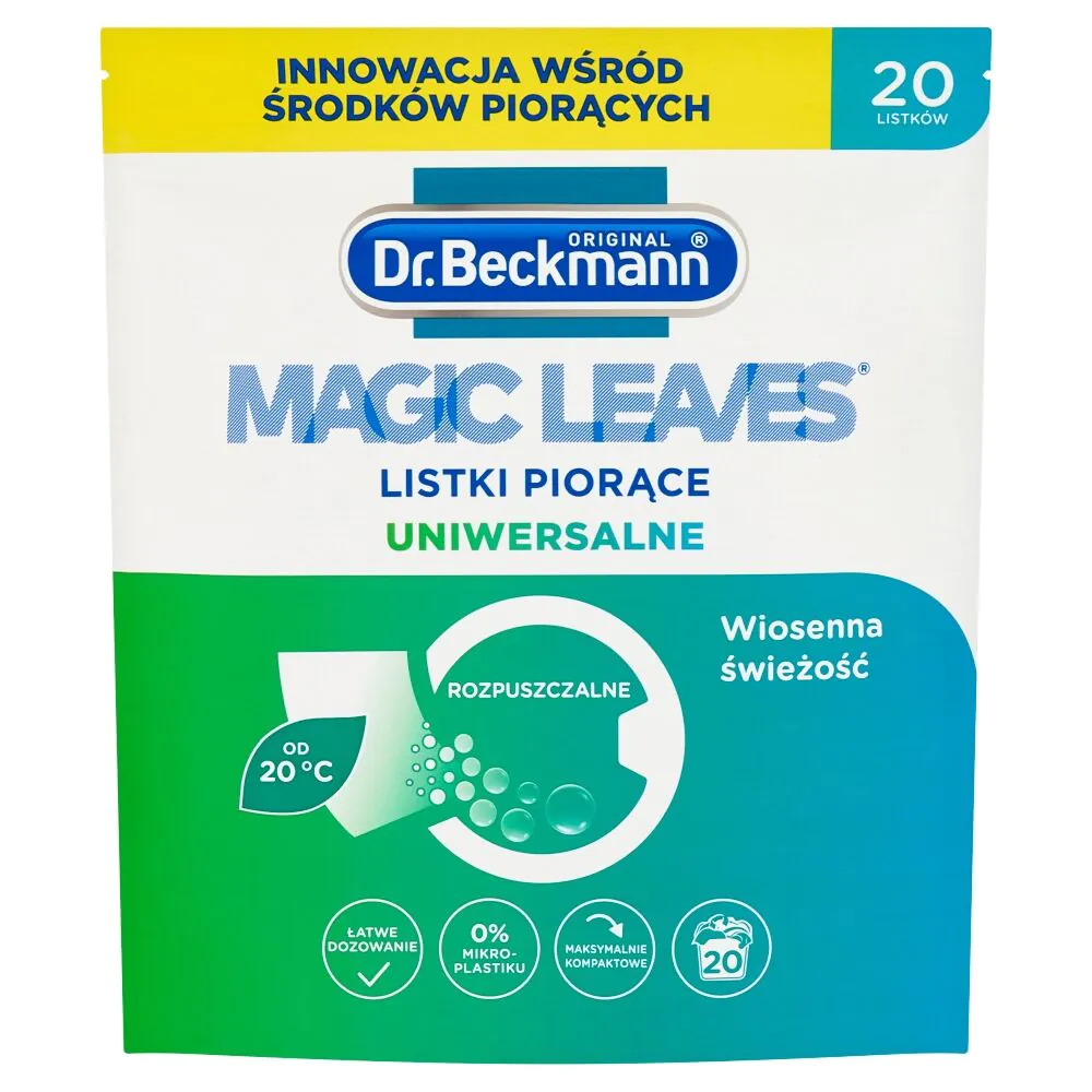 Dr. Beckmann Magic Leaves univerzalne vlažne maramice za pranje rublja