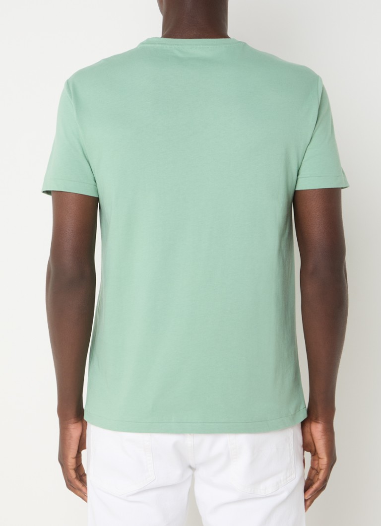 Ralph Lauren  Custom slim fit T-shirt met logoborduring