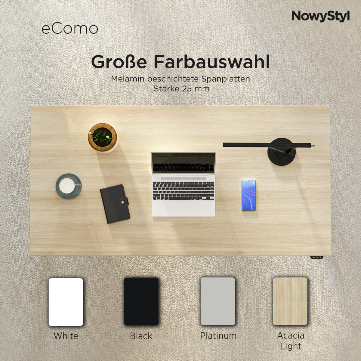 Schreibtisch eComo White