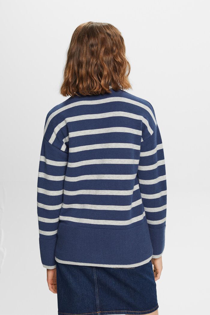 Gestreifter Rollkragenpullover