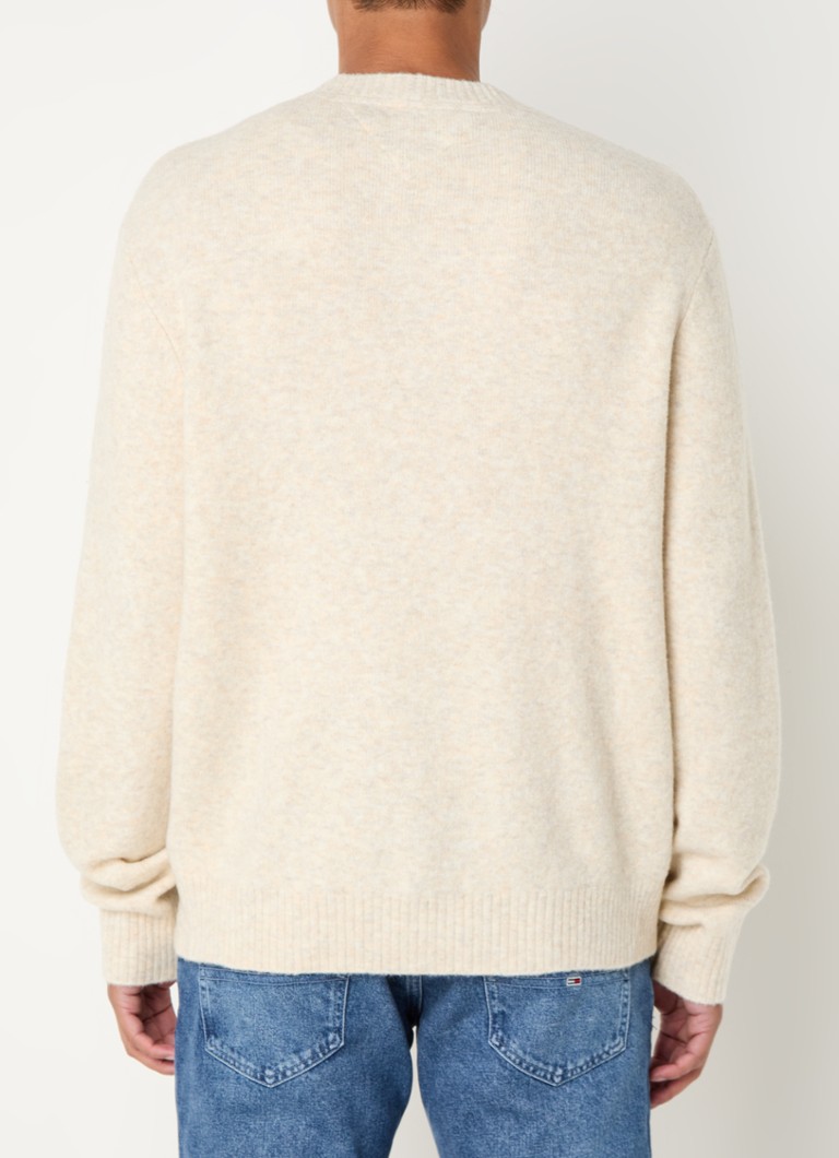 Tommy Hilfiger Fine-knit wool blend pullover with knitted-in logo
