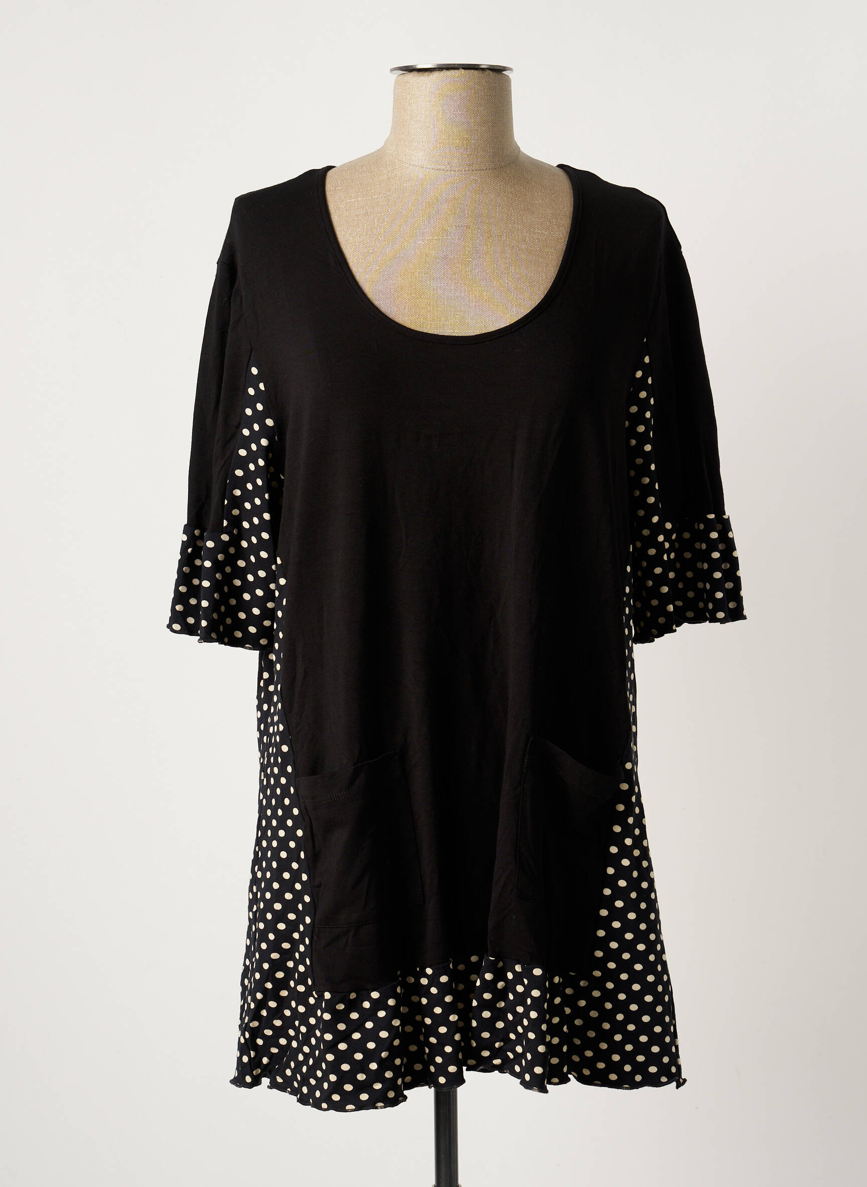 Lm La Maille Tuniquemanchecourte Femme couleur noir
