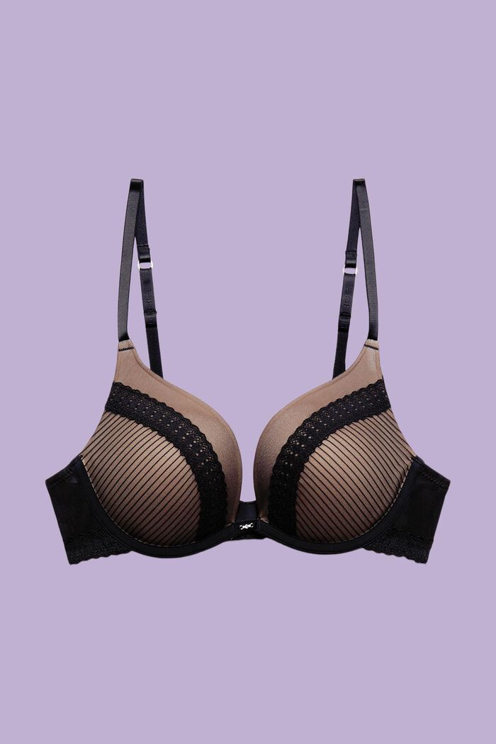 Push-up-BH aus Mesh mit Bügel-Cups
