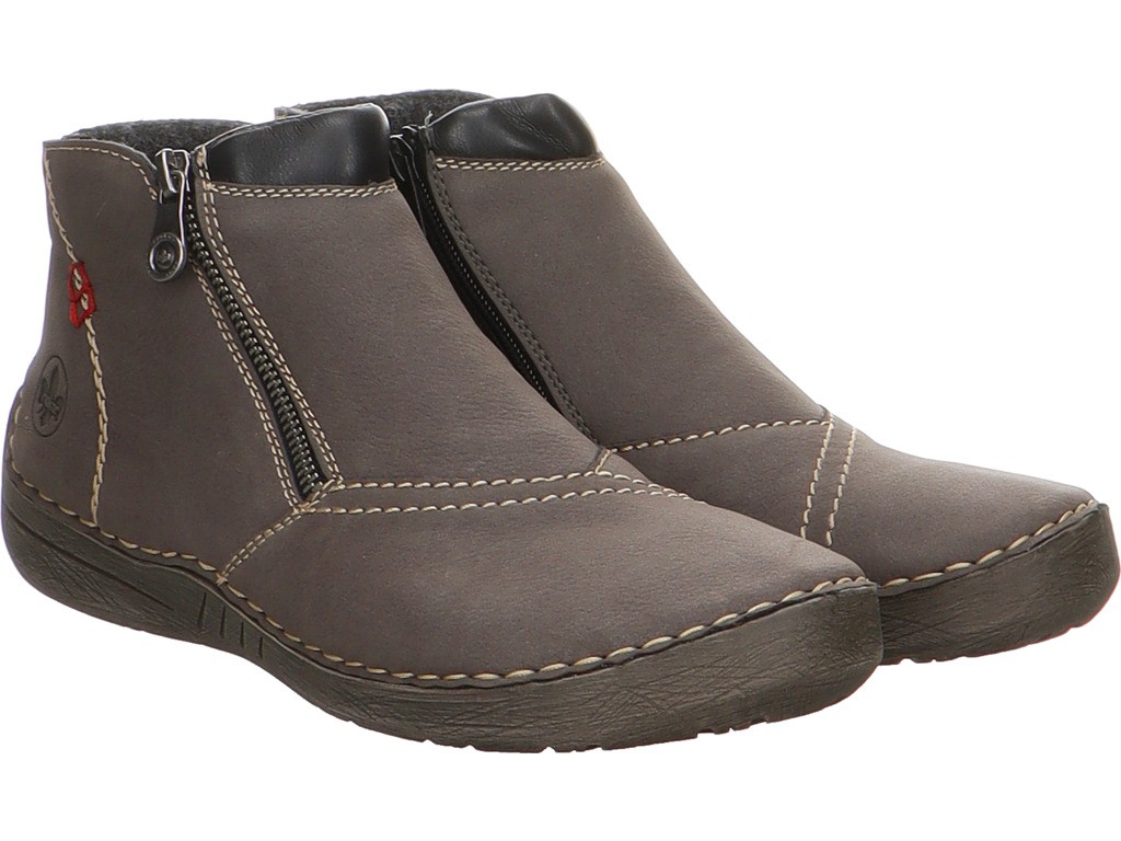 RIEKER Stiefeletten grau HWK Damen Stiefel