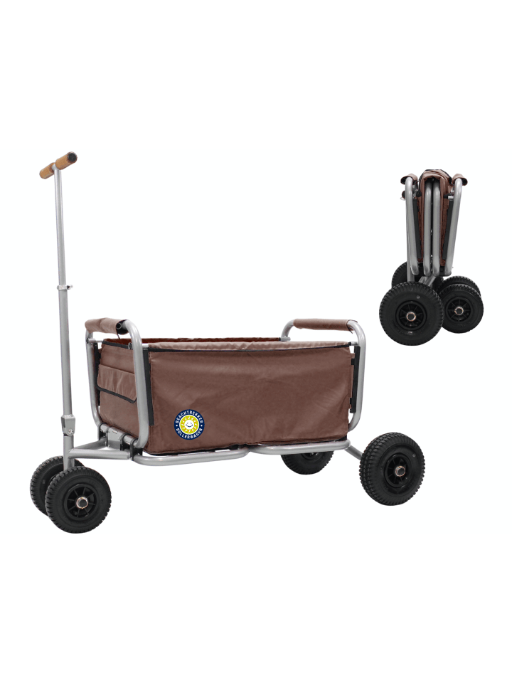 Beachtrekker Beachtrekker LiFe faltbarer Bollerwagen   Bremse, klappbarer Handwagen (Braun) günstig kaufen onesize