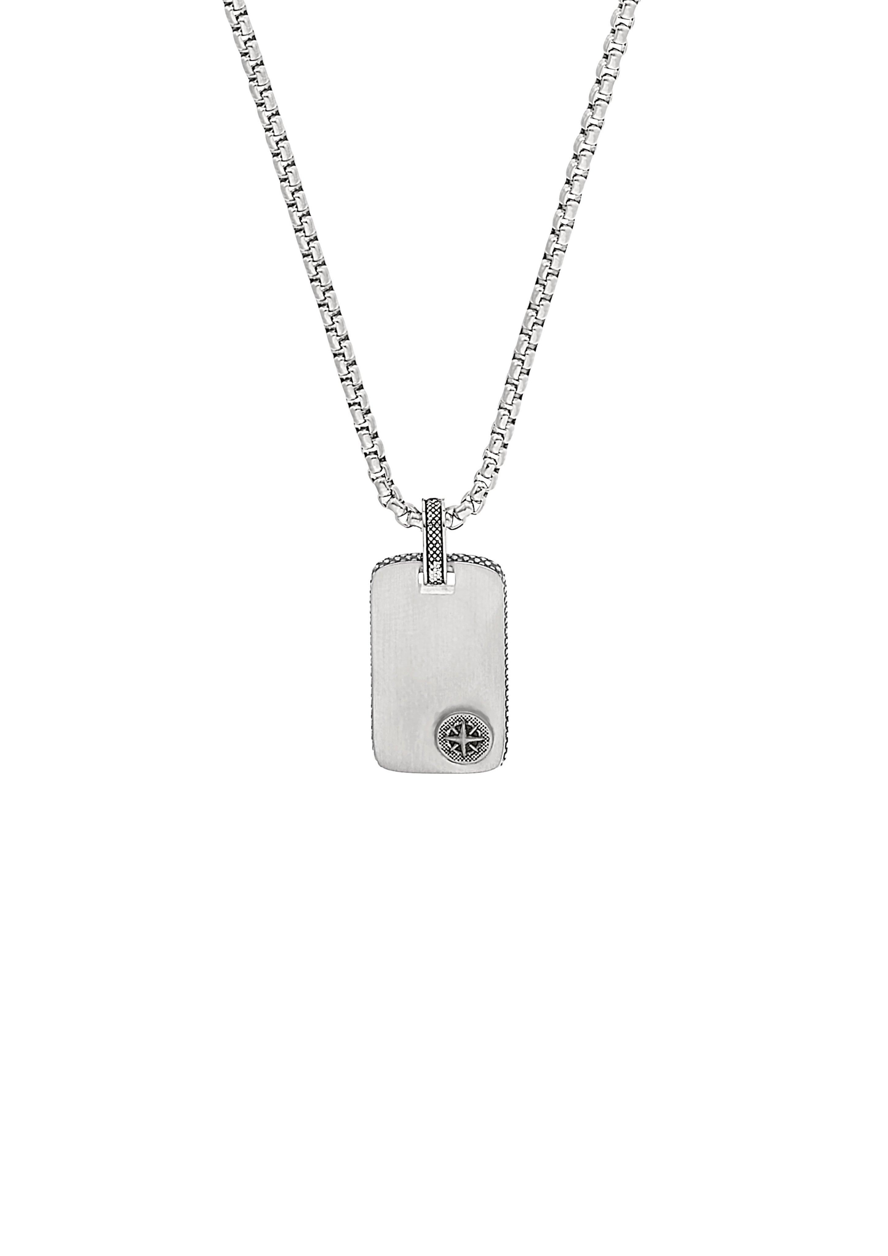 Dog-Tag-Kette mit Kompass-Detail  6009628-92B0
