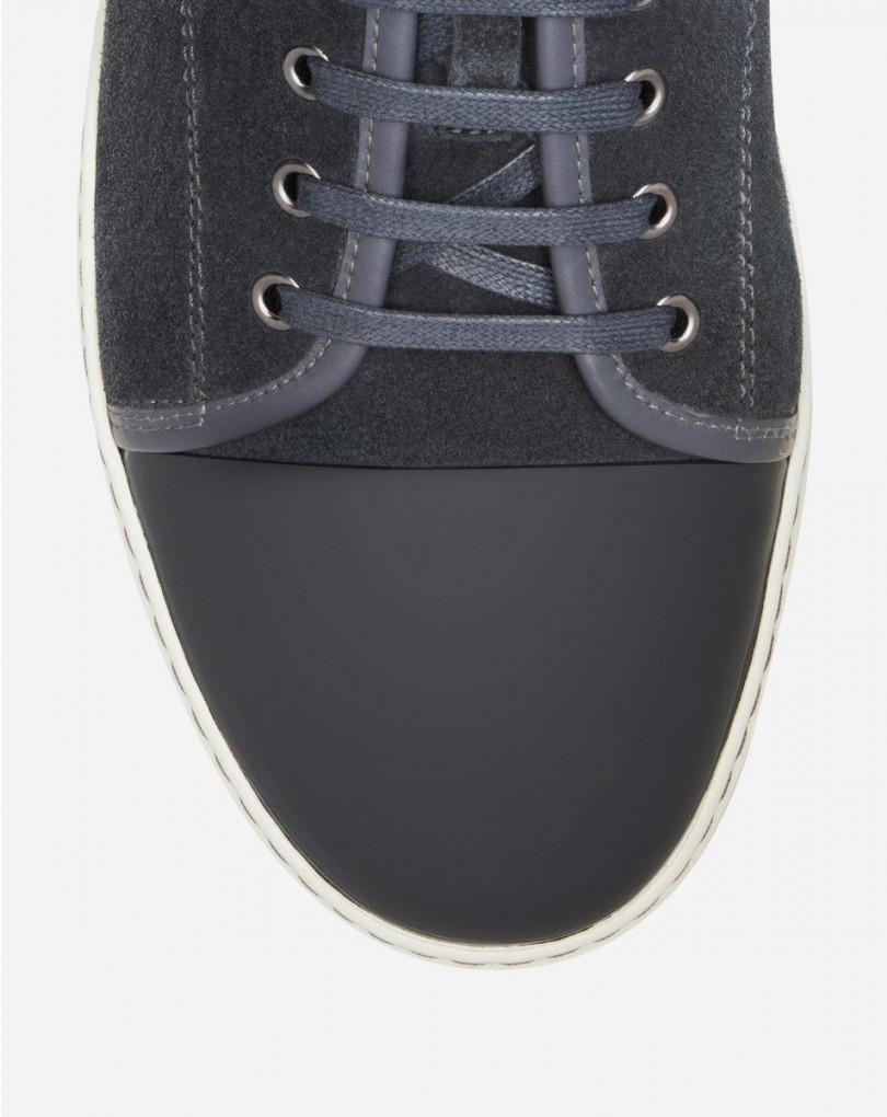 SNEAKERS DBB1 EN SUEDE ET CUIR VERNIS