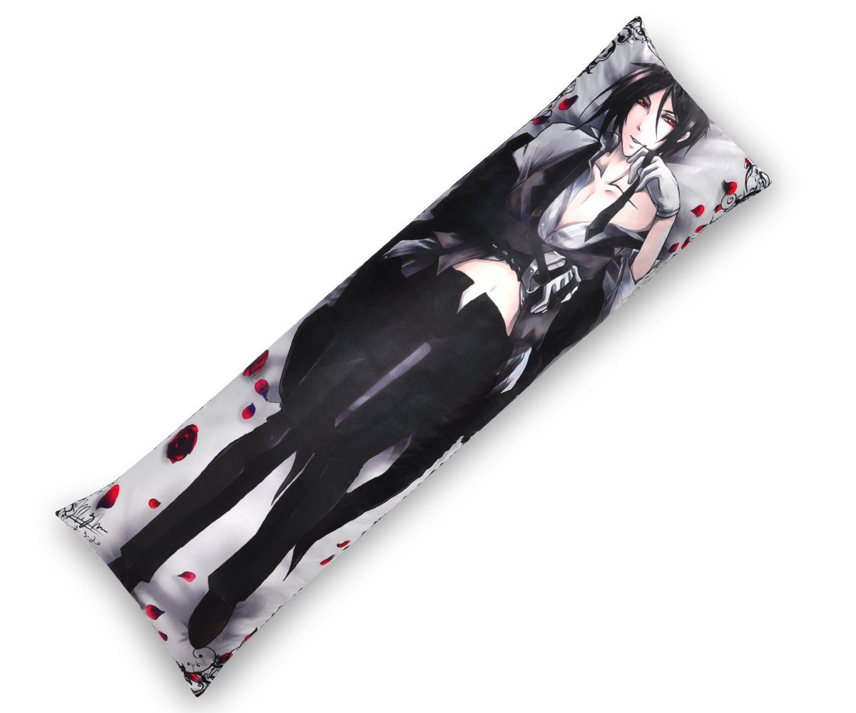 GalaxyCat Seitenschläferkissen Sebastian Michaelis Umarmungskissen, Dakimakura, Dakimakura Bezug mit Sebastian Michaelis