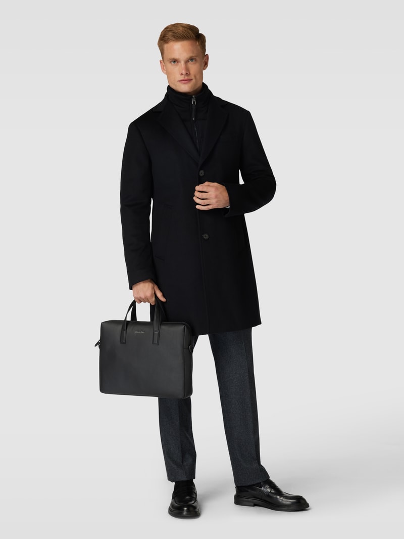 Laptoptasche mit Label-Details Modell 'MUST' in schwarz