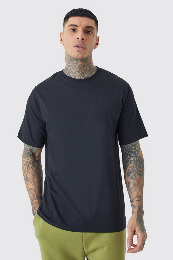Tall Oversize T-Shirt mit Man-Print