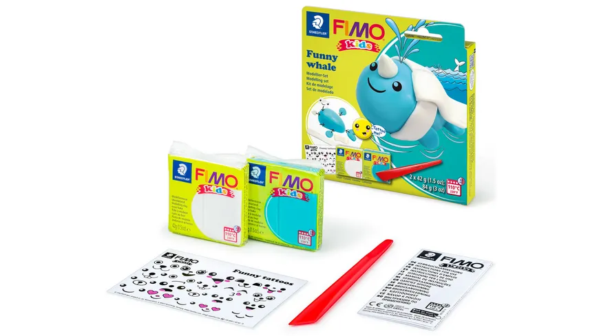 STAEDTLER Modelliermasse FIMO® Kids funny papers kit 
