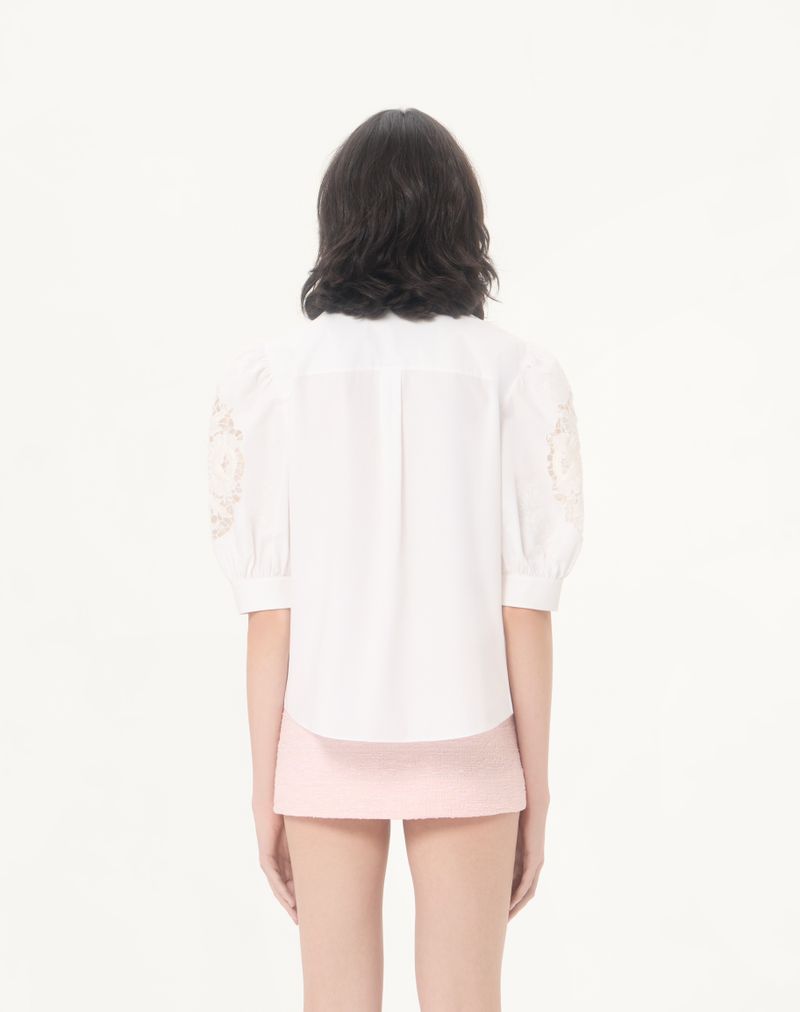 Camisa de algodão popeline