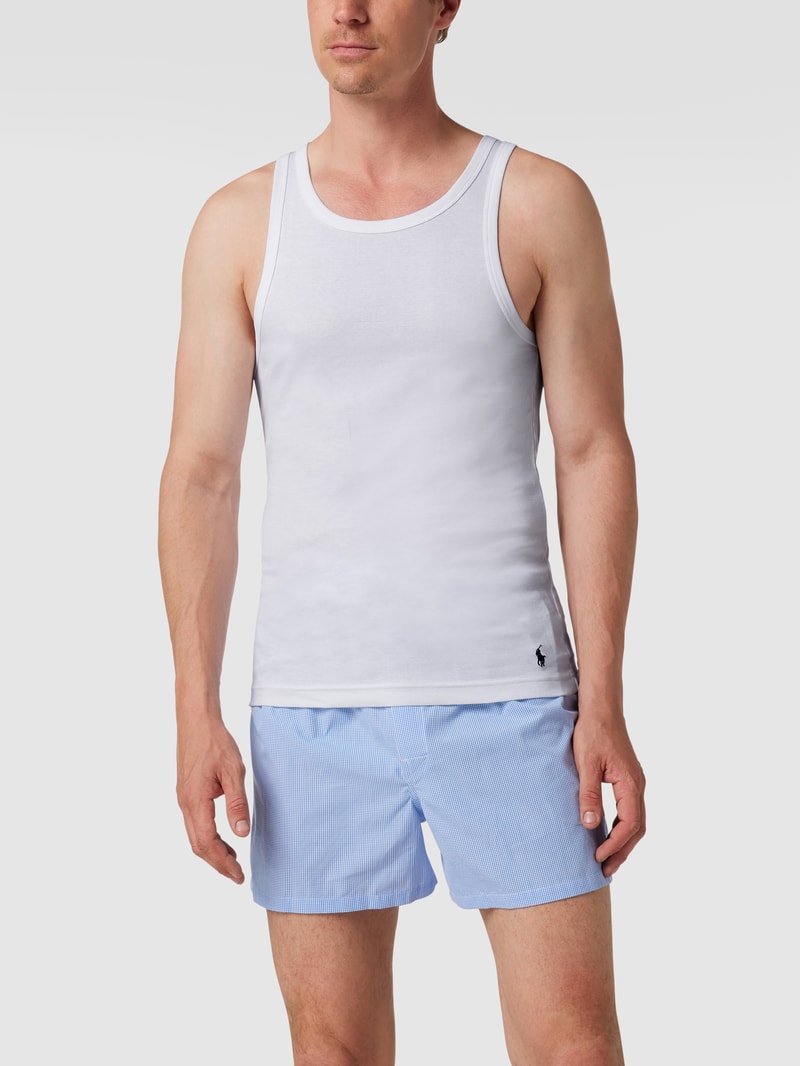 Tanktop mit Rundhalsausschnitt im 2er-Pack in weiß
