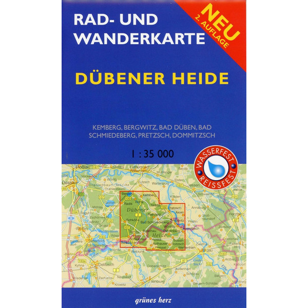 Rad- und Wanderkarte Dübener Heide 1: 35.000 - Wanderkarte
