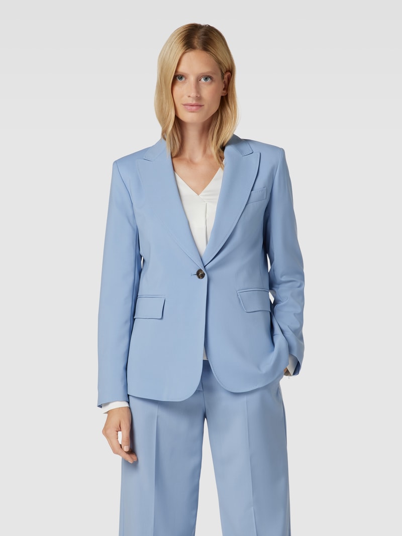 Blazer mit Knopfverschluss Modell 'VALDA' in hellblau