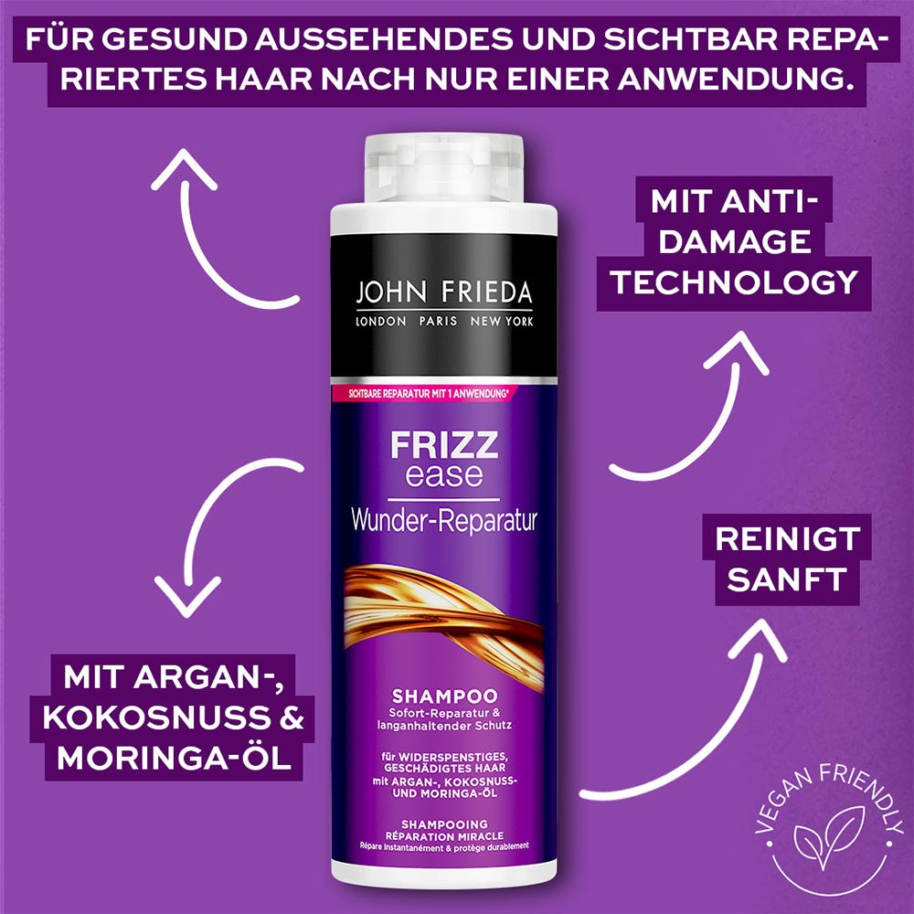 John Frieda Frizz Ease Wunder-Reparatur Shampoo 500 ml