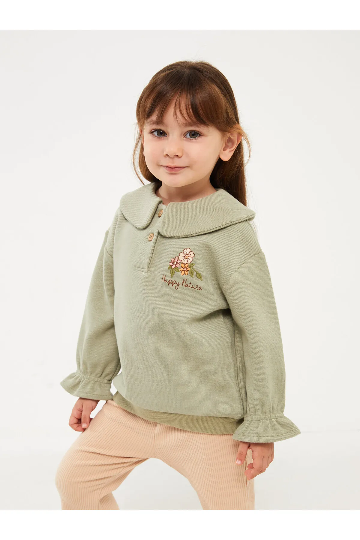 LC Waikiki  LCW Baby Sweatshirt mit Stickereien für Babys und Mädchen