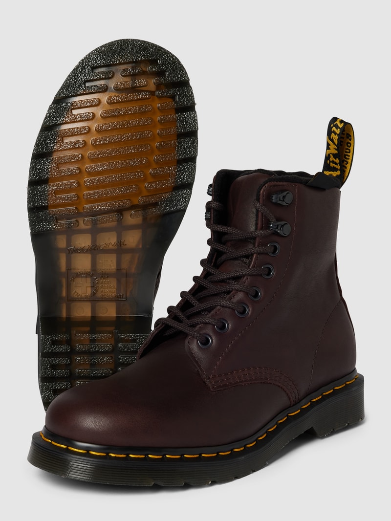 Boots aus Leder Modell 'Pascal' in dunkelbraun