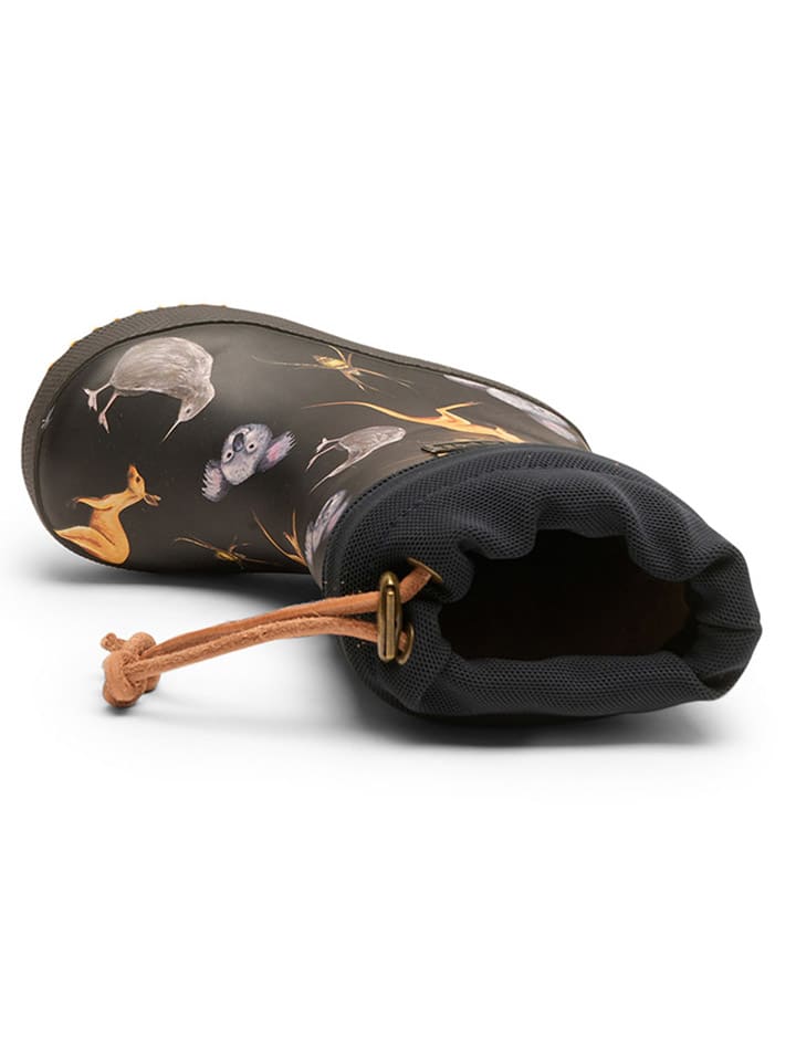 bisgaard Gummistiefel in Schwarz/ Orange günstig kaufen