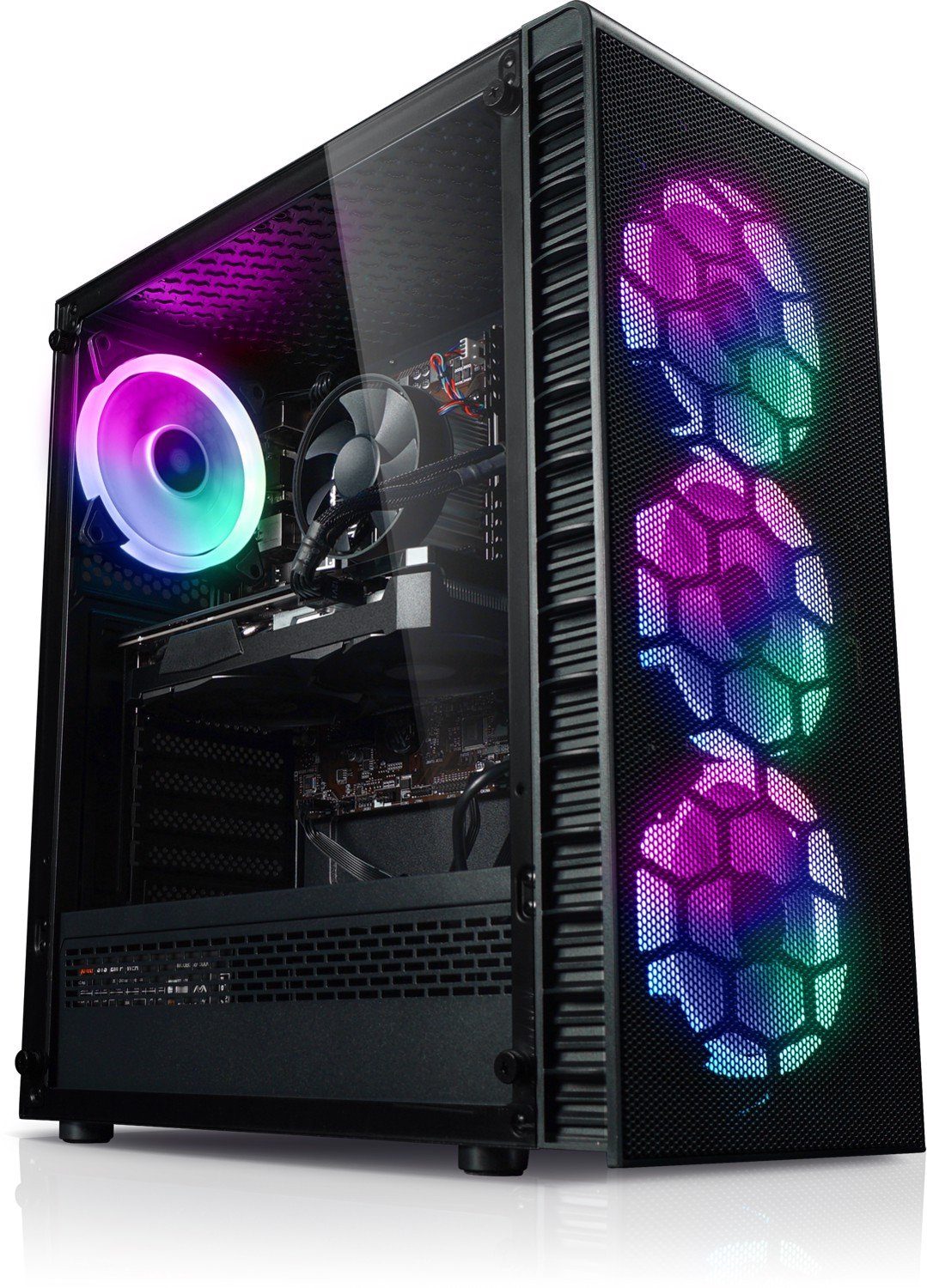 Kiebel Tricera V Gaming-PC (AMD Ryzen 5 AMD Ryzen 5 5500, RTX 3050, 32 GB RAM, 1000 GB SSD, Luftkühlung, ARGB-Beleuchtung)