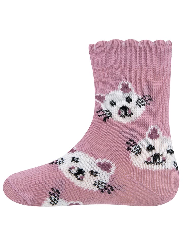 ewers 2er-Set Socken 2er Pack Katze in navy/altrosa günstig kaufen