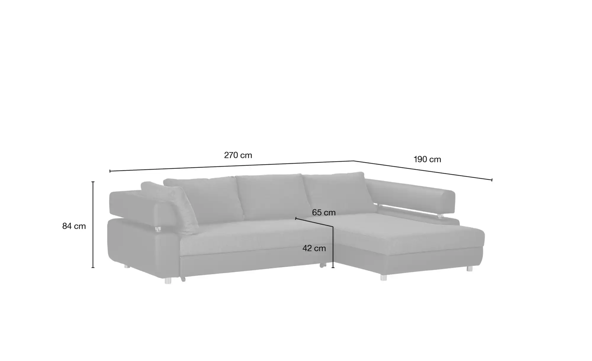 Twist Ecksofa mit Schlaffunktion Panama