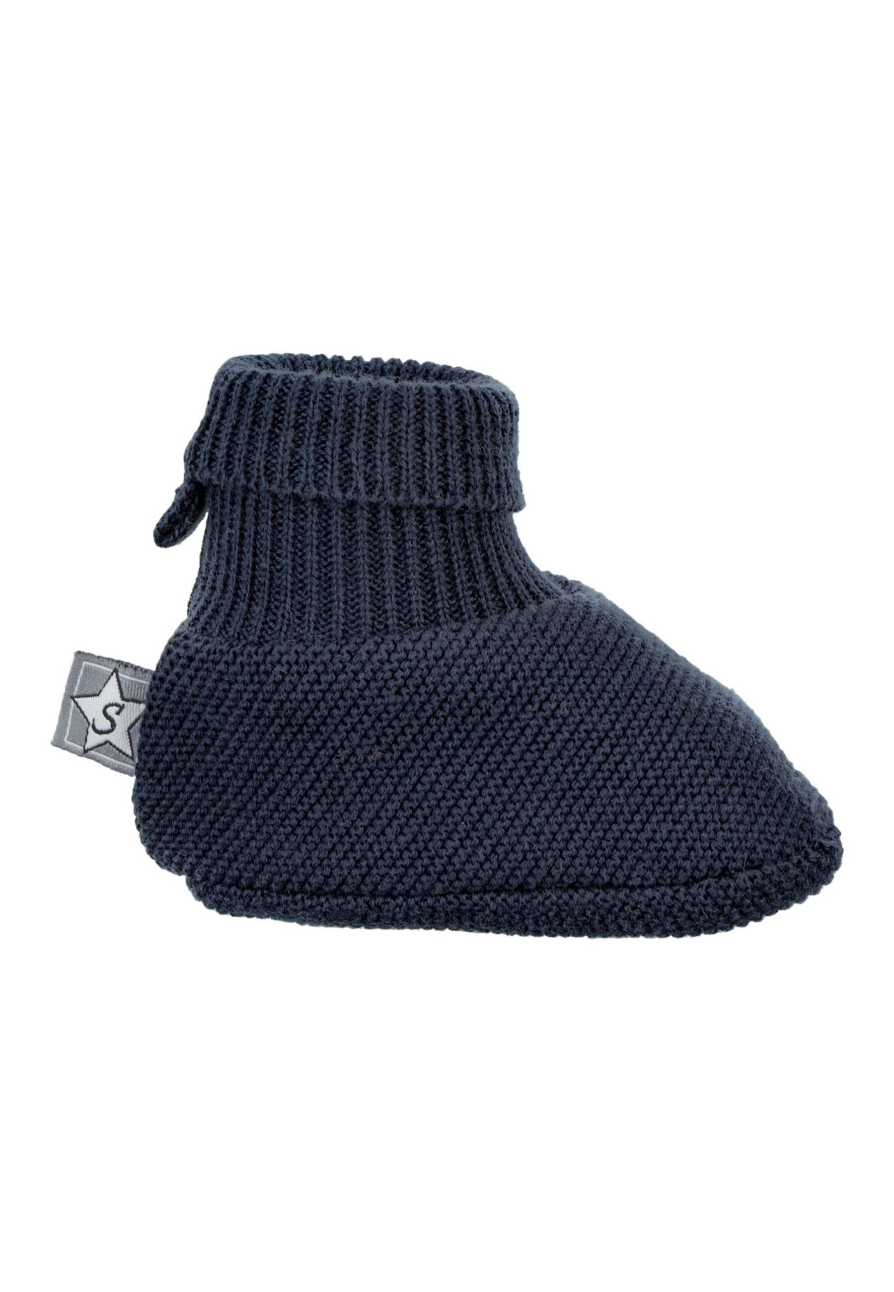 Sterntaler® GOTS Strick-Schuh Outdoorschuh (1-tlg) Baby Strickschuhe 100% Bio-Baumwolle mit Bündchen - Nachhaltiger Strickschuh Baby-Schuh für Mädchen und Jungen - Süße Babyschuhe - Stoffschuhe ideal für den Winter