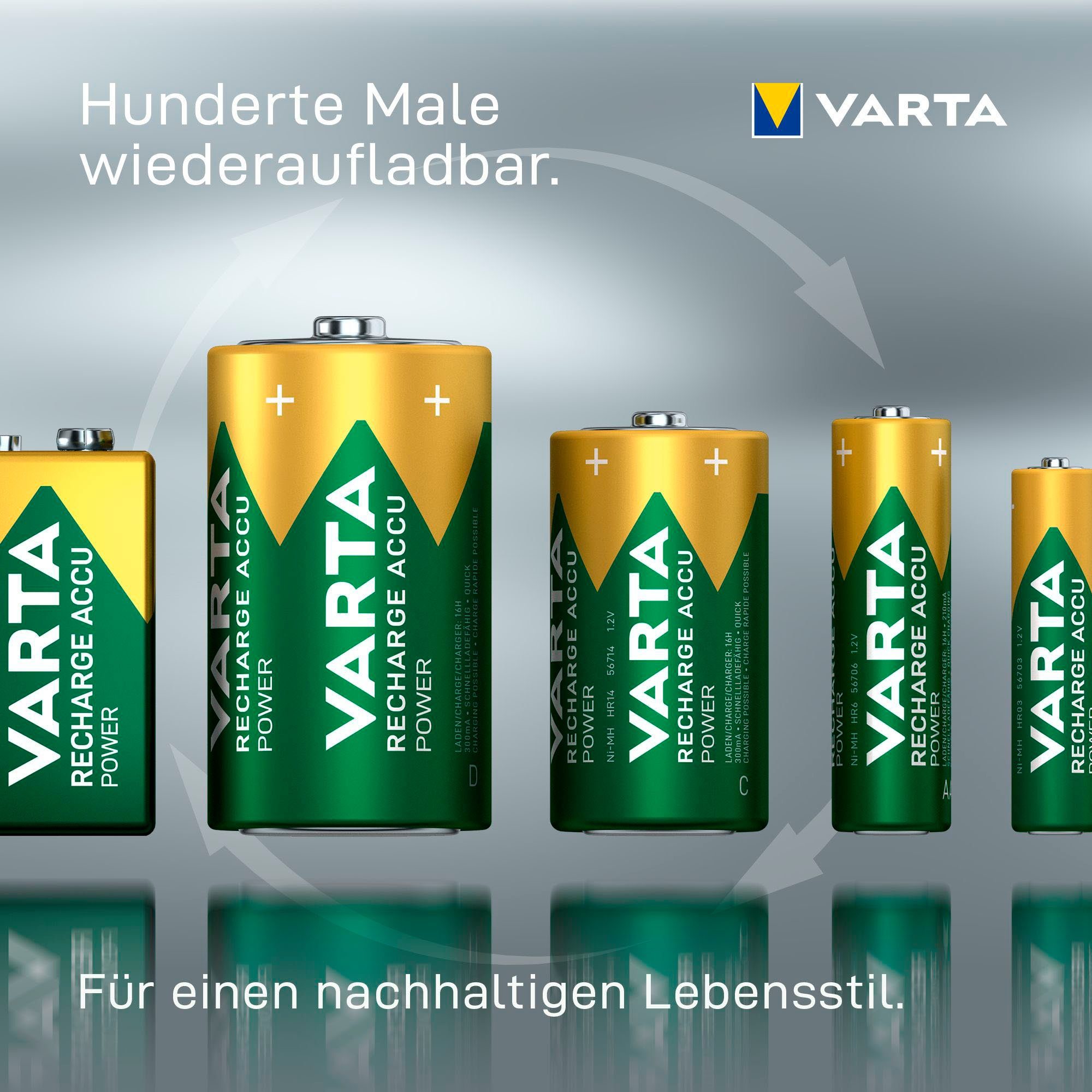 VARTA 4er Pack Mignon 2400mAh NiMH Akkupacks Mignon AA (4 St)