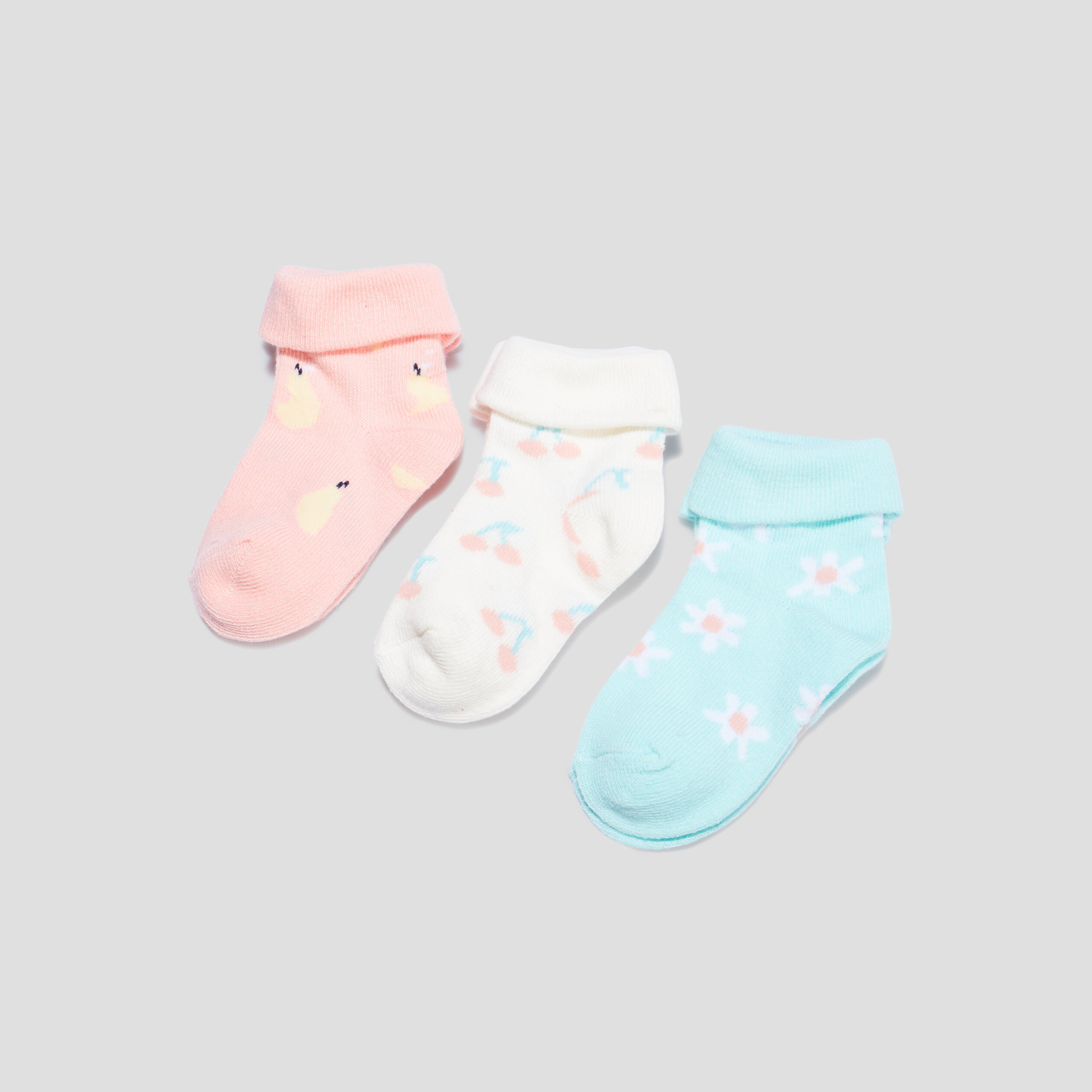 Lot 3 paires chaussettes multicolore bébé fille | La Halle