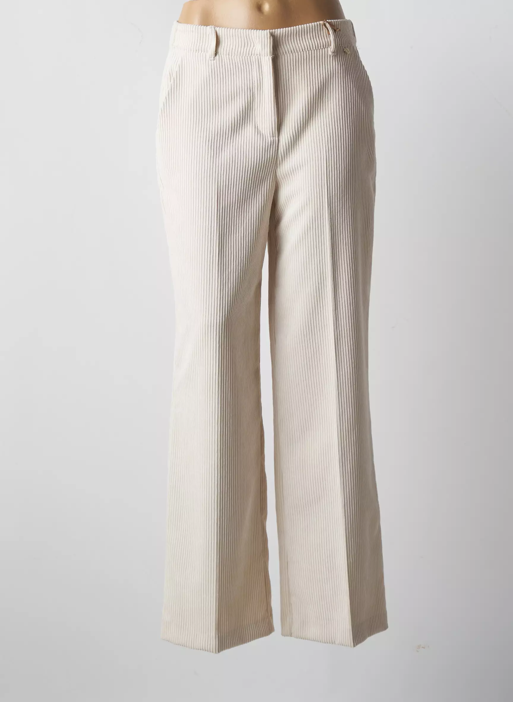 Rinascimento Pantalons Larges Femme couleur beige