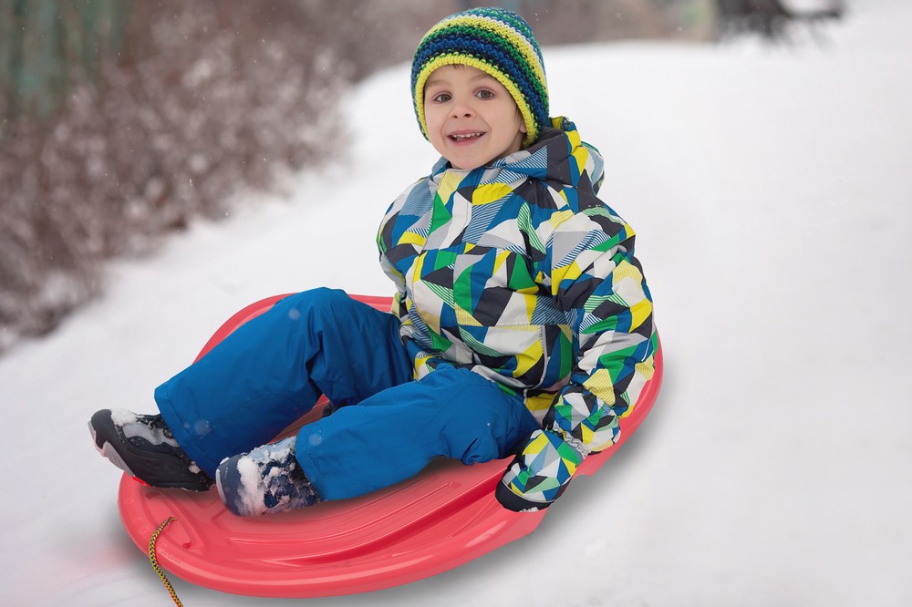 Jamara e.K. JAMARA-461110-Snow Play Bob Speed 78 cm pastell rot