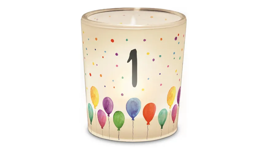 Geschenk für Dich Licht Geburtstag Zahl 1