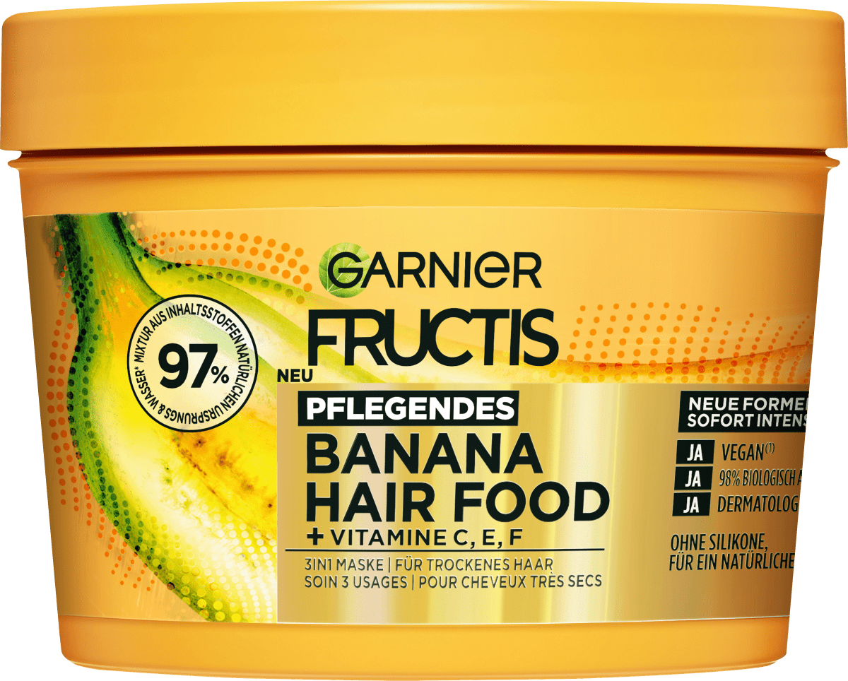 Haarkur Banana Hair Food 3in1 Maske, 400 ml