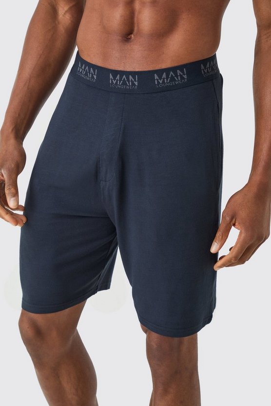 Premium Loungewear-Shorts mit elastischem Bund