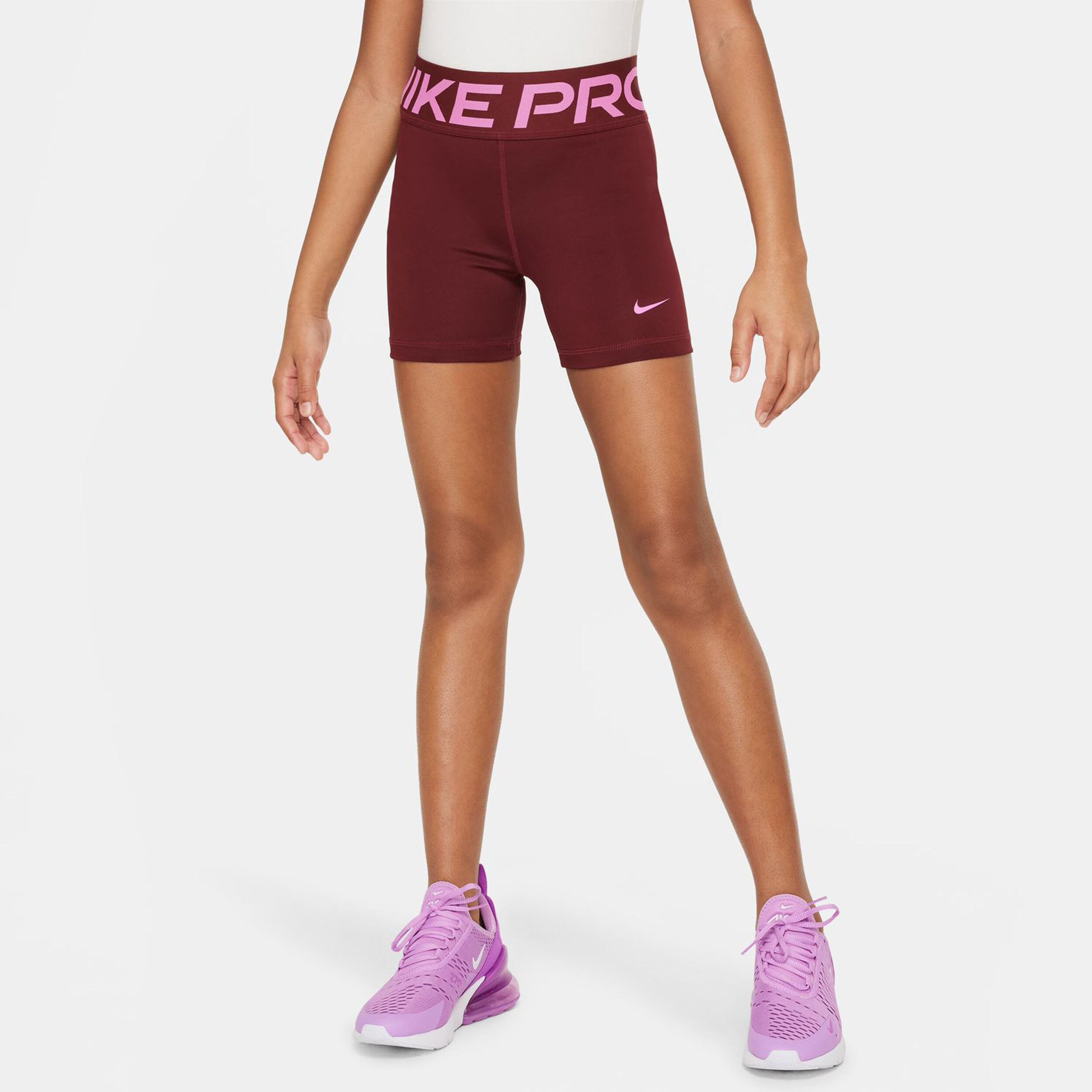 Dri-Fit Shorts Mädchen - Dunkelrot